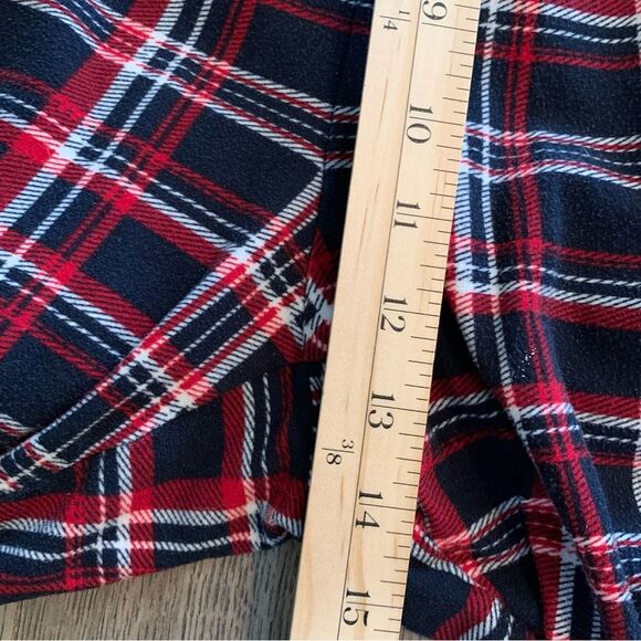 Nautica Flannel Pajama Pants Men’s M Red White Blue Plaid Pockets. - Picture 10 of 13